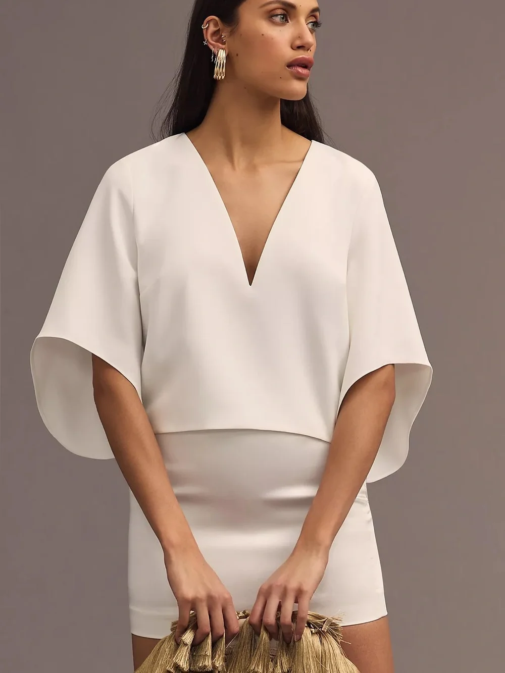 NWT The Veronica Cape Blouse by Mare Mare x Anthropologie Size small